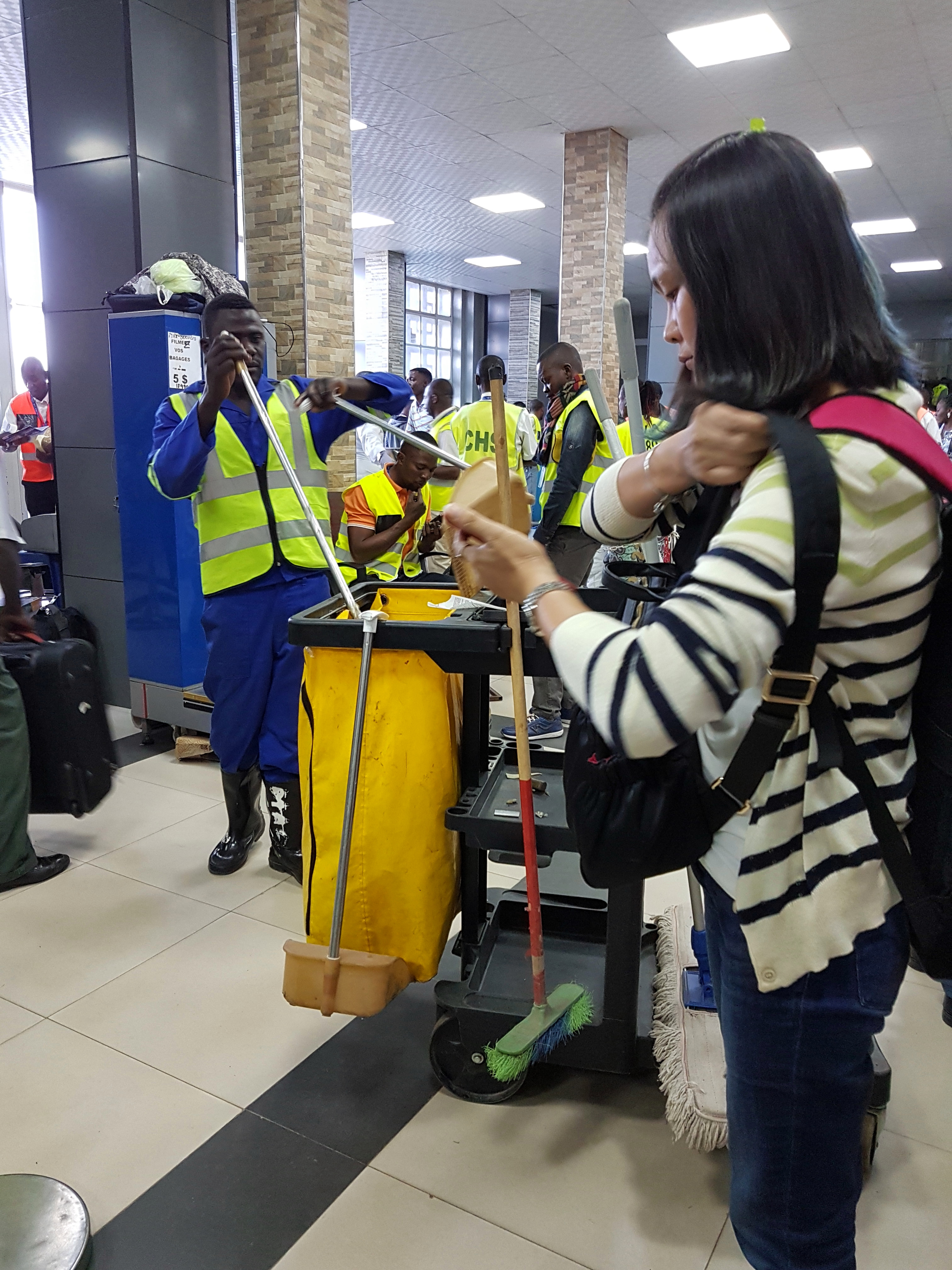 A l'aéroport de Lubumbashi